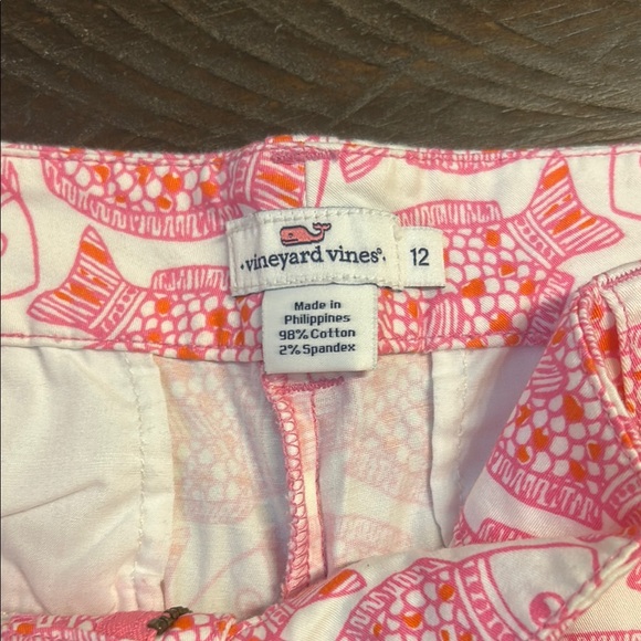 Vineyard Vines Pink and Orange Fish Print Shorts - Picture 9 of 9